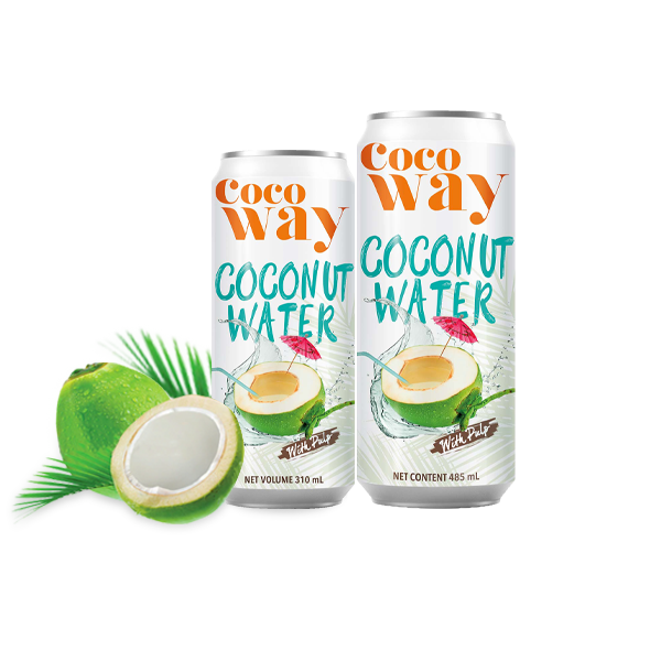 Cocoway Coconut water with pulp and Cocoway Roasted Coconut water with pulp